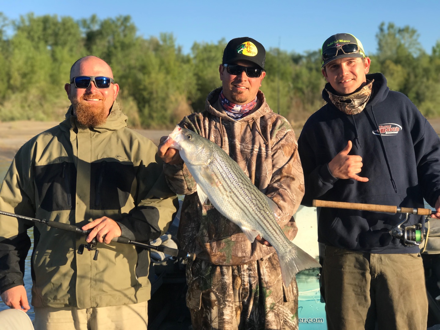 Feather River Striped Bass Fishing Remains, "Red Hot"