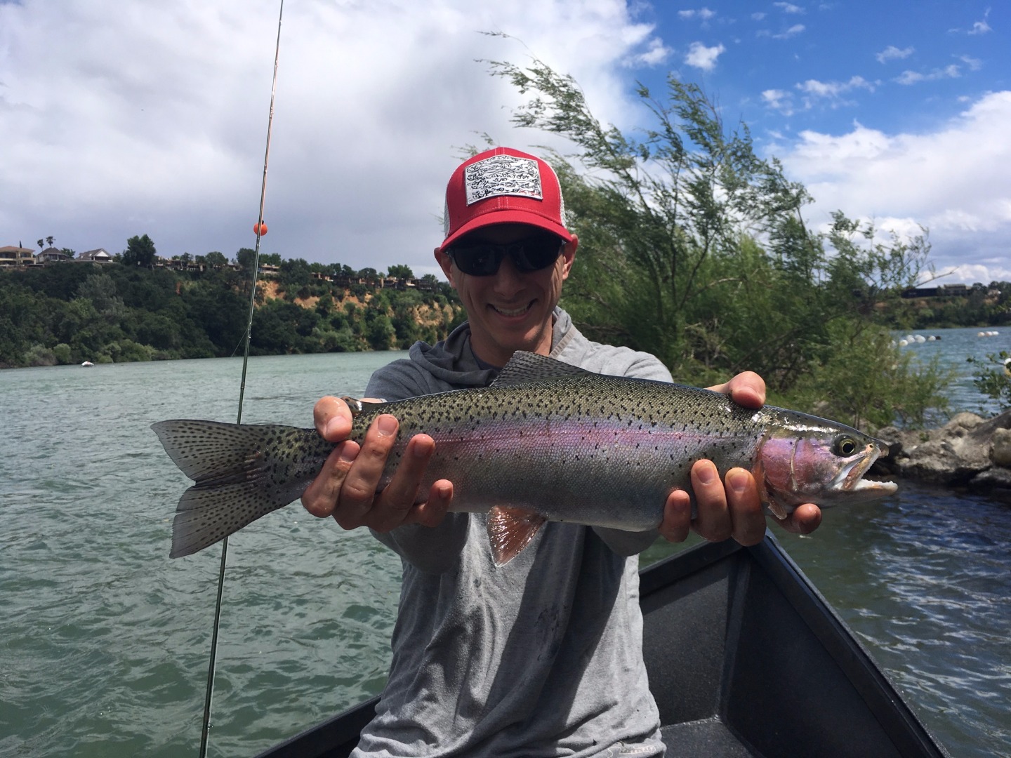 Wild rainbow fishing