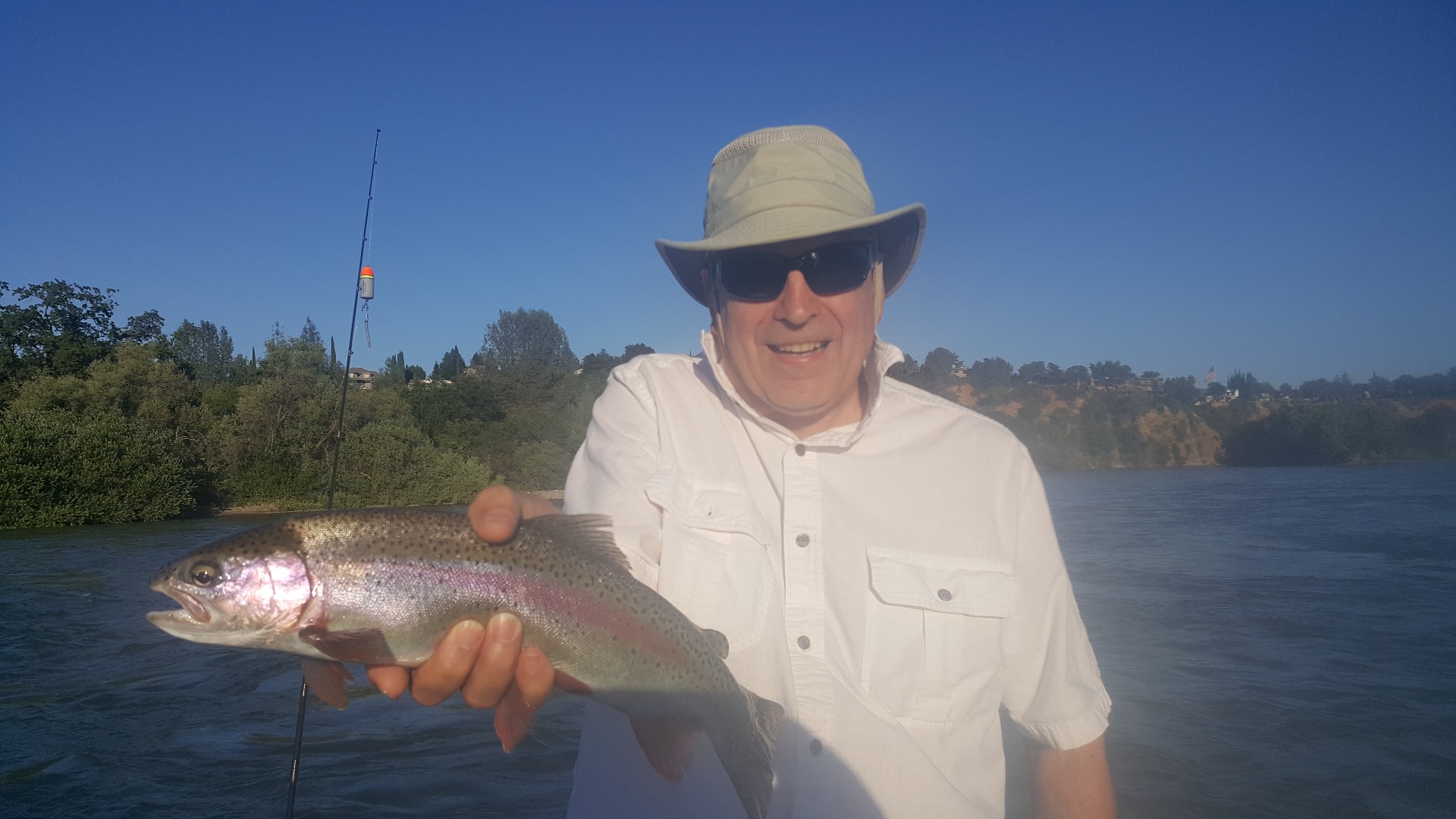 Wild rainbow fishing