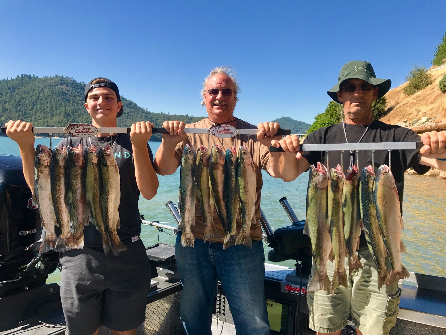 Excellent Shasta Lake trout bite!