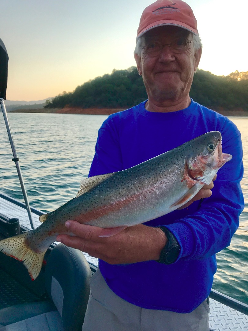 Fishing - Trolling for trout on Shasta Lake