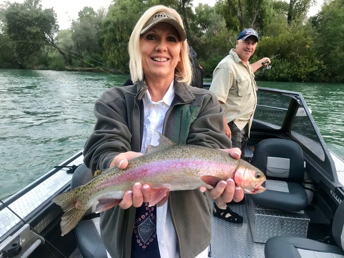 Sac River trout bite on a big moon! 