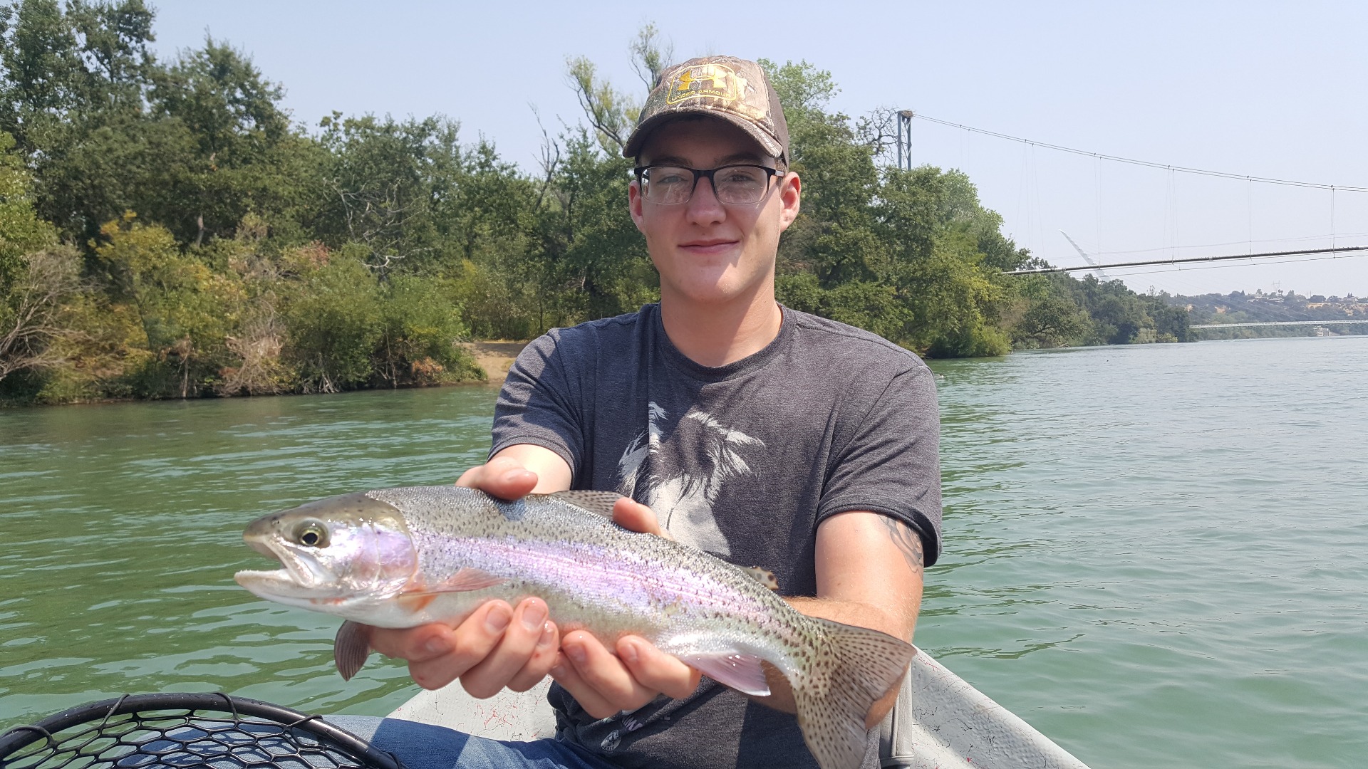 Wild rainbow fishing