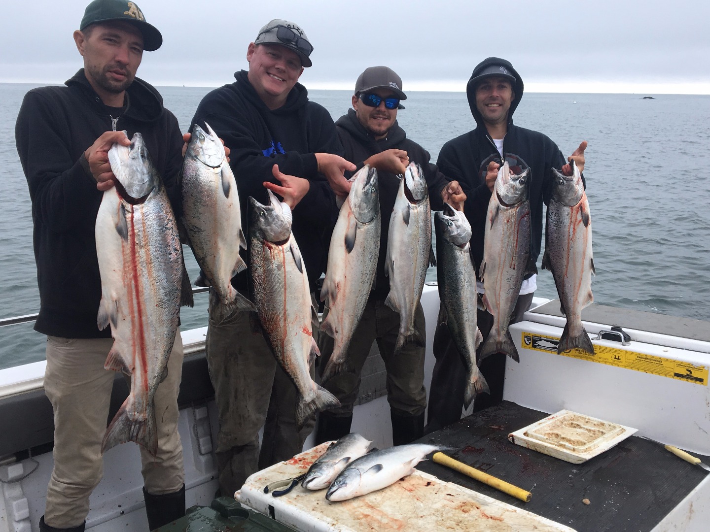 Solid salmon action at Shelter Cove, Fort Bragg