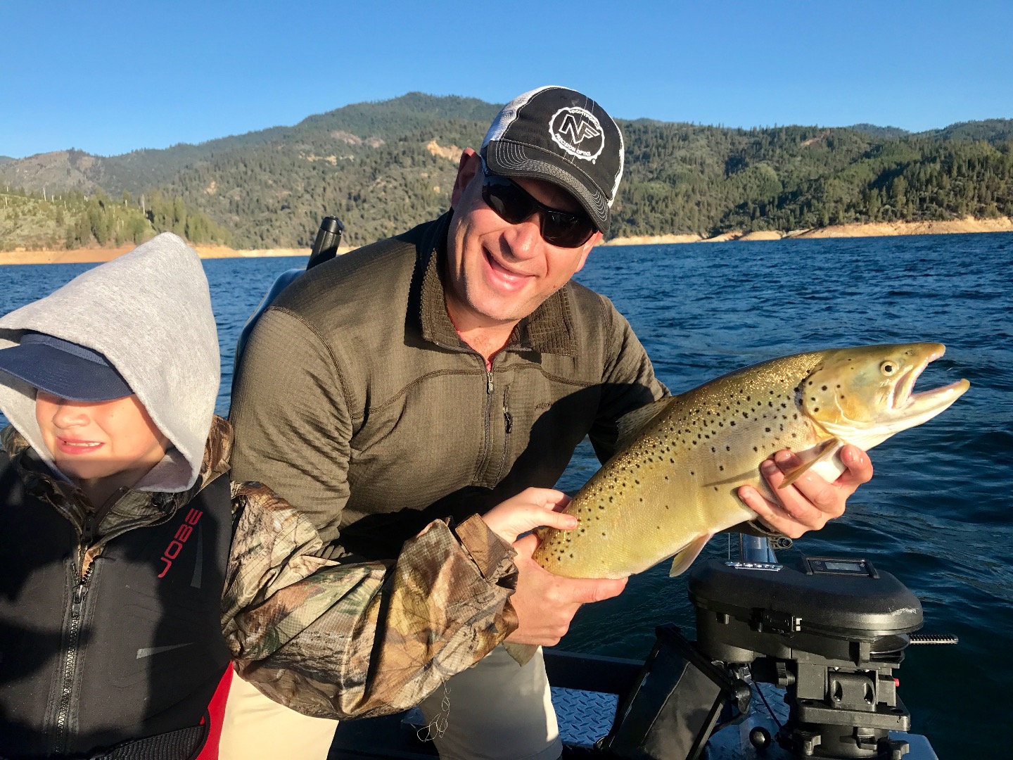 Big bite on Shasta Lake today!