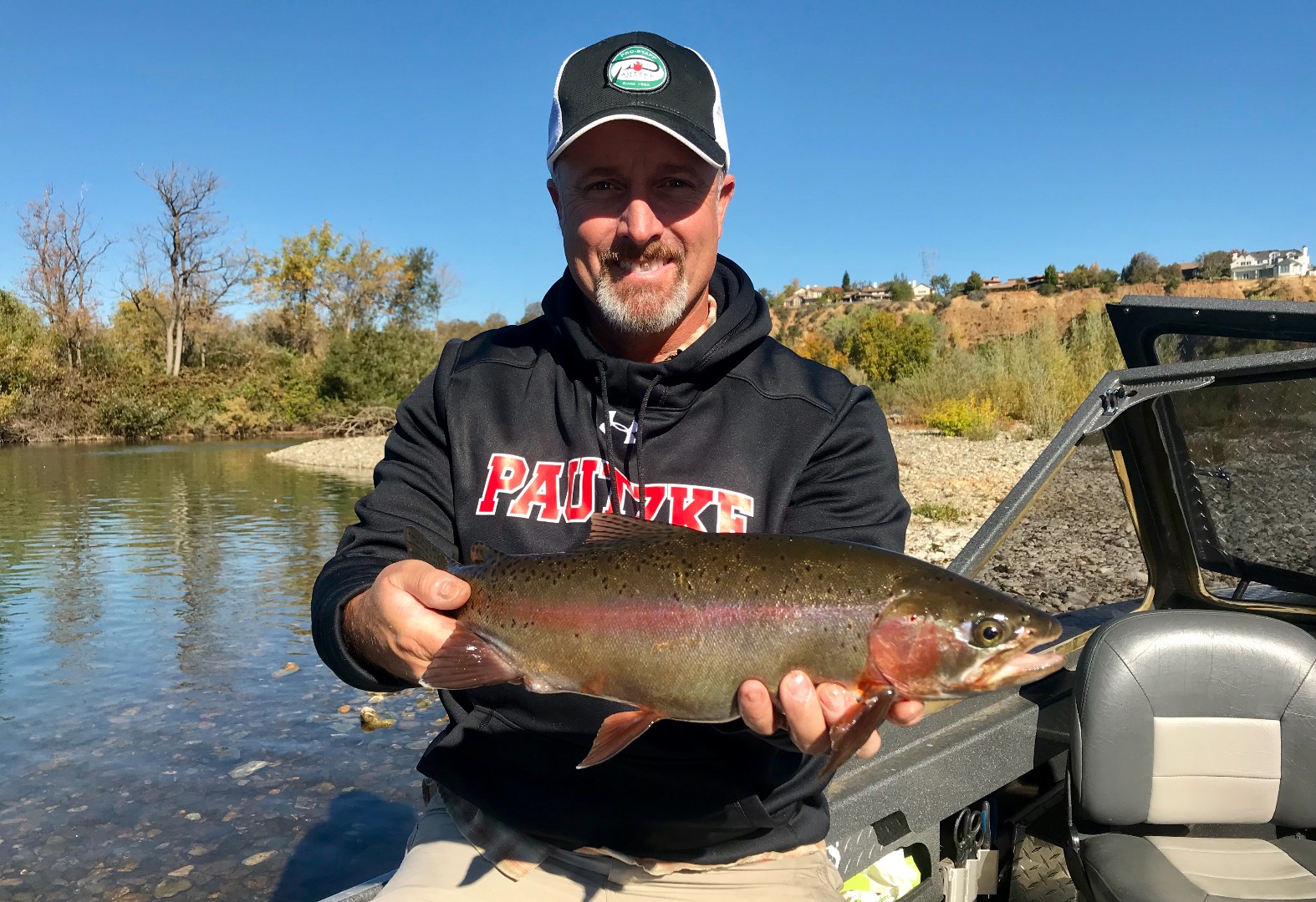 Wild rainbows and steelhead in downtown Redding! 