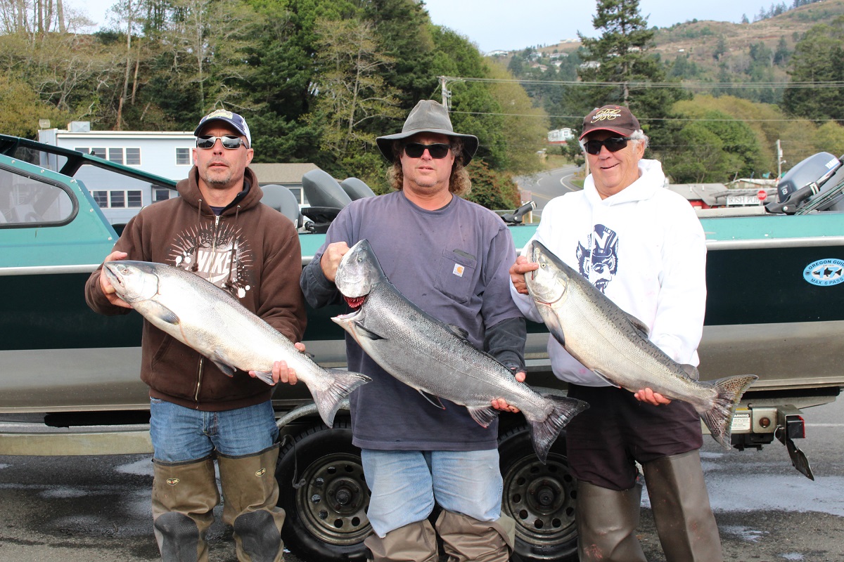 Salmon fishing is all about rain cover picture