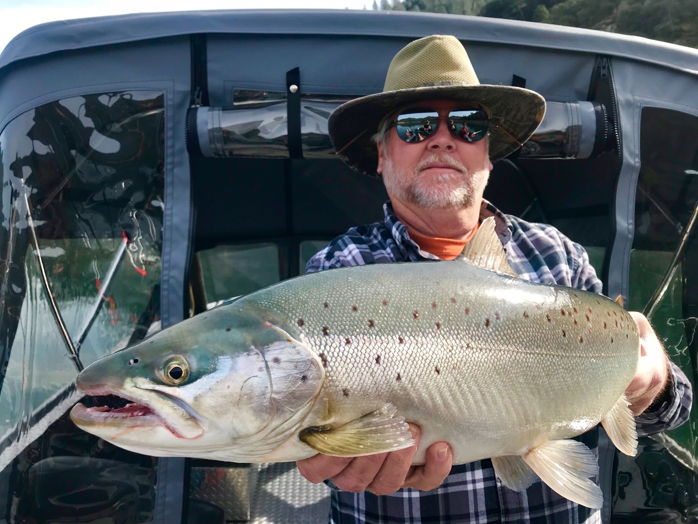 Big moon and a big Shasta Lake bite!