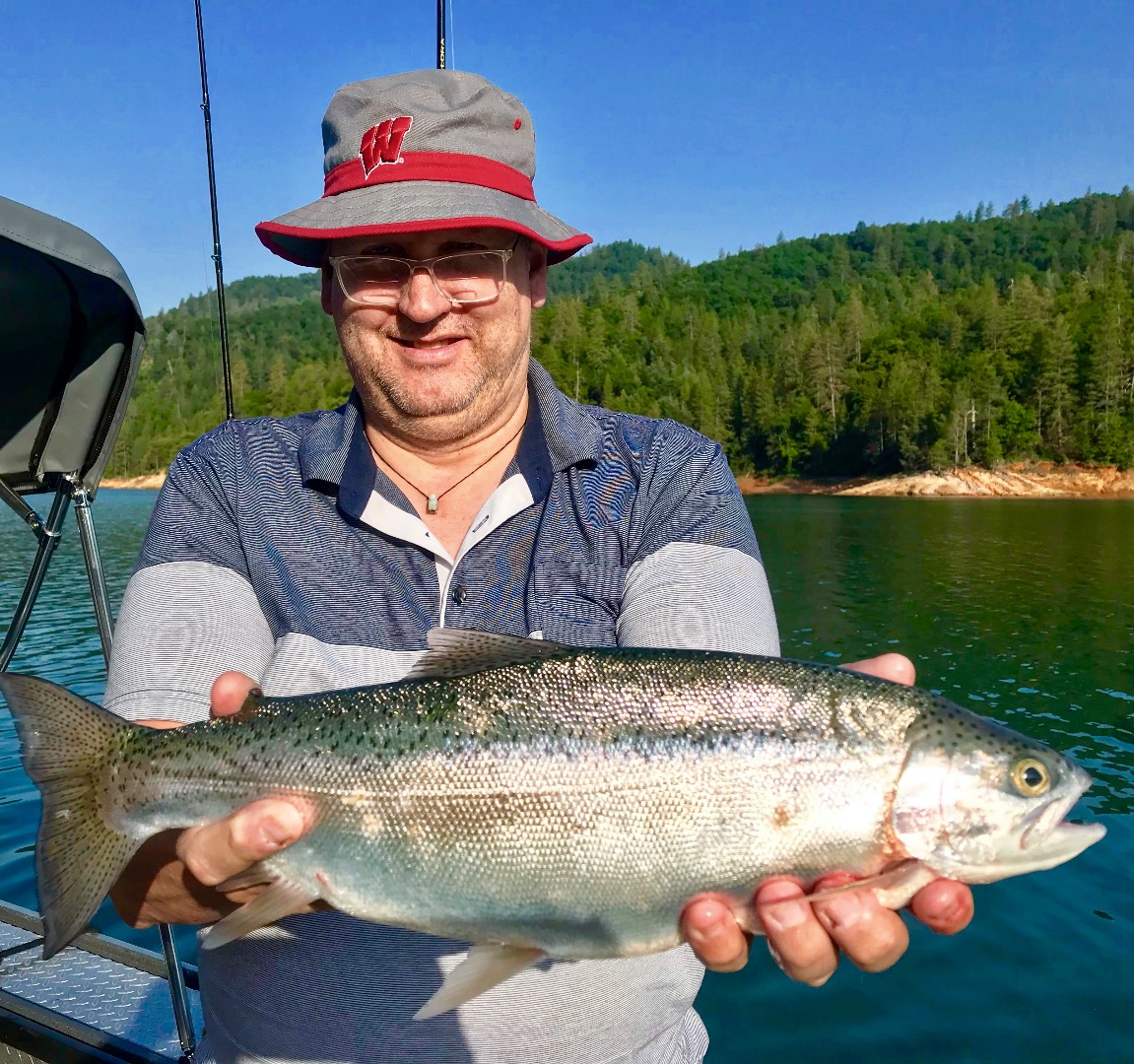 Shasta Lake still fishing at Hirz Bay!