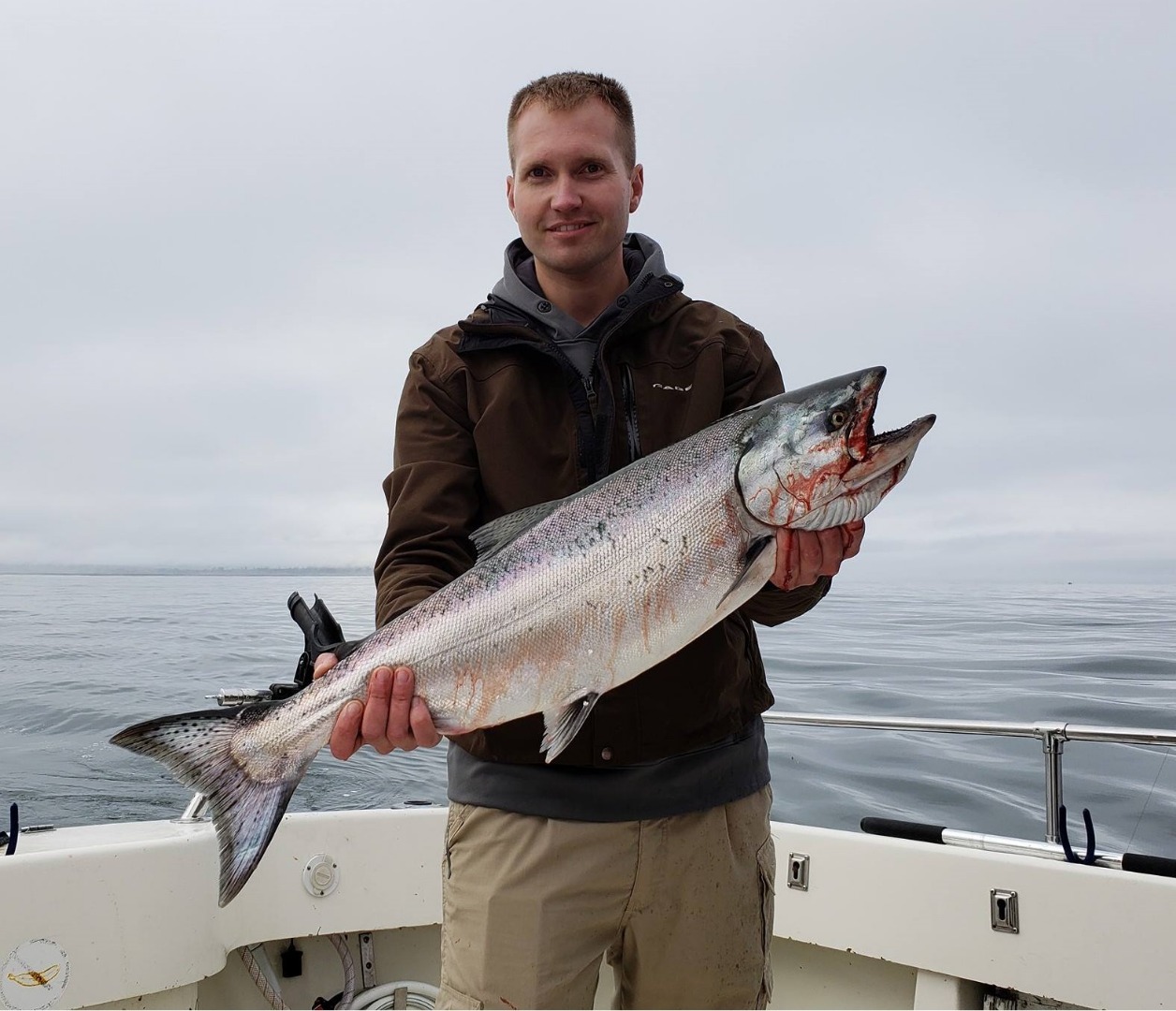 Fishing The North Coast: Pacific halibut flying over the rails