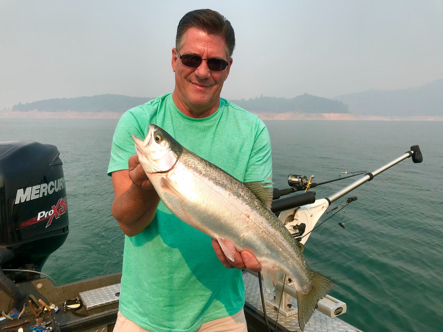 Shasta Lake trout sleeping in!