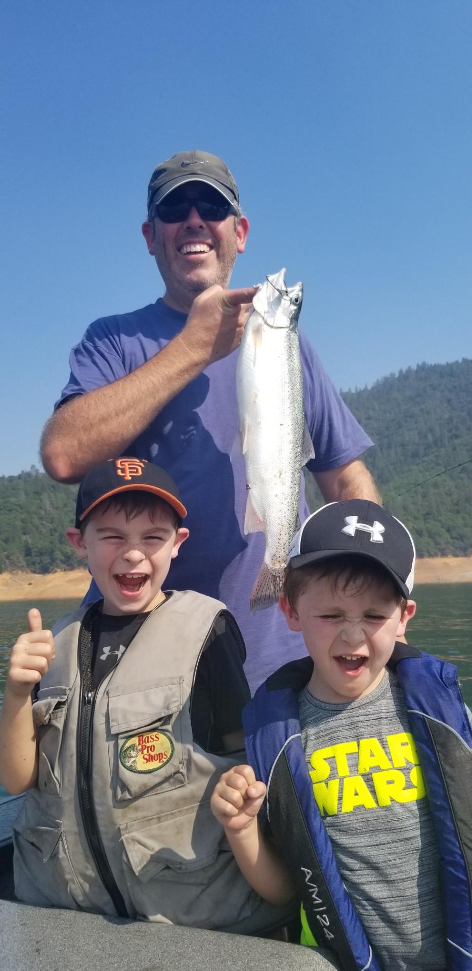 Boys and Trout Shasta Lake