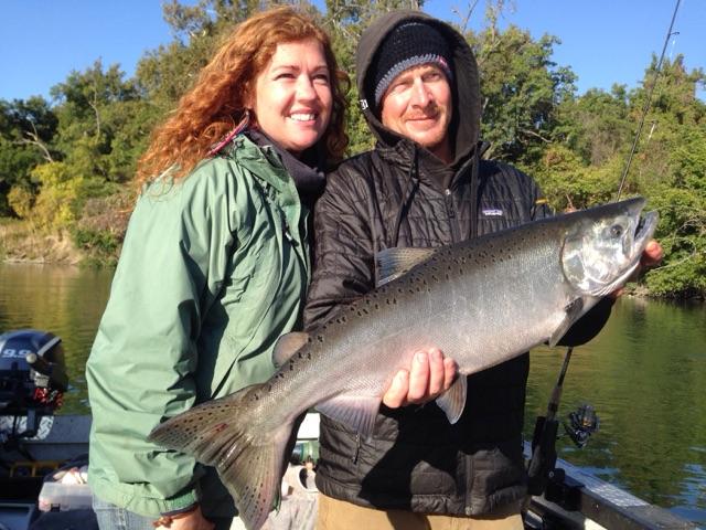 King salmon  jumping in the boat !