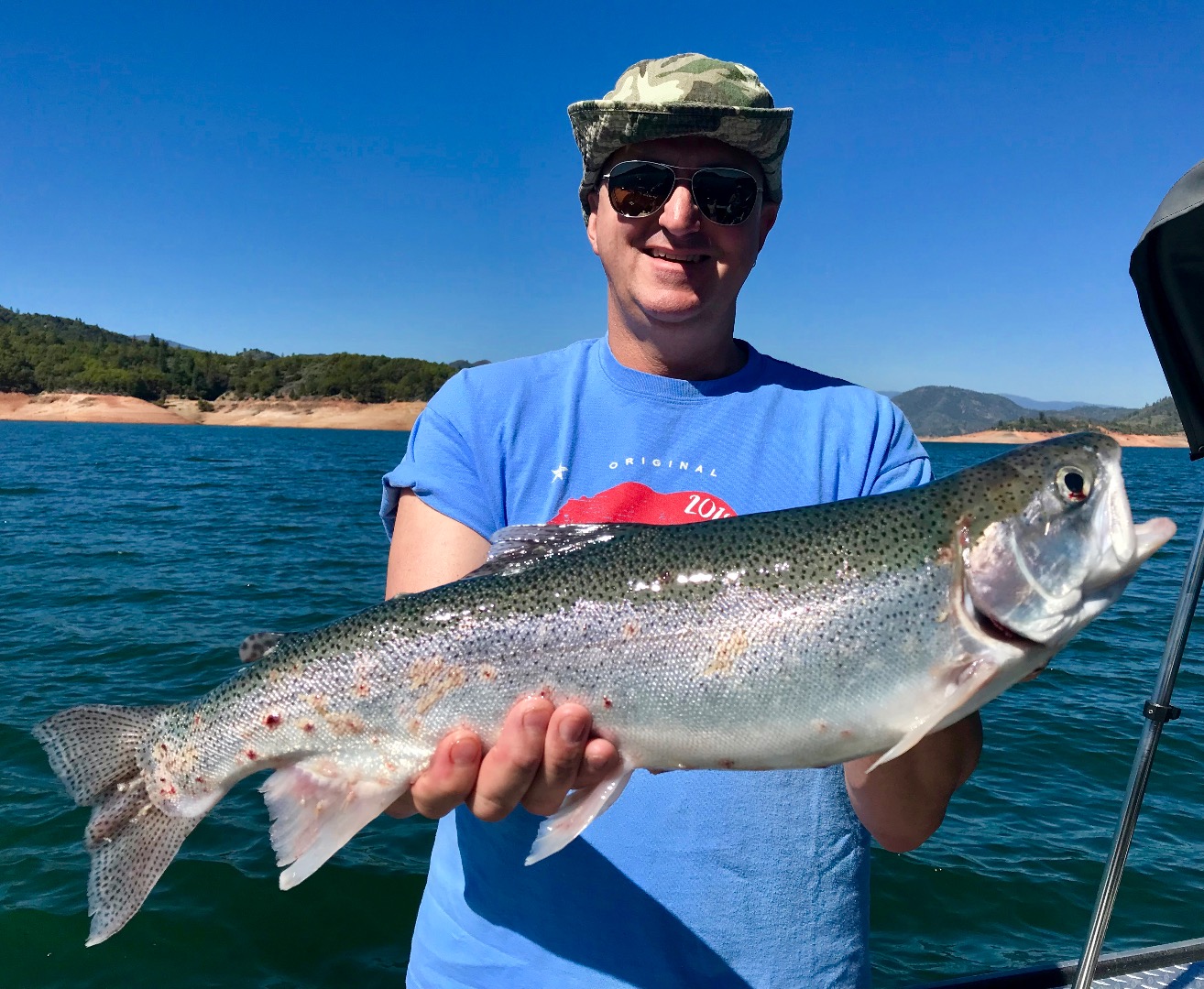 Shasta Lake trout still holding down deep.