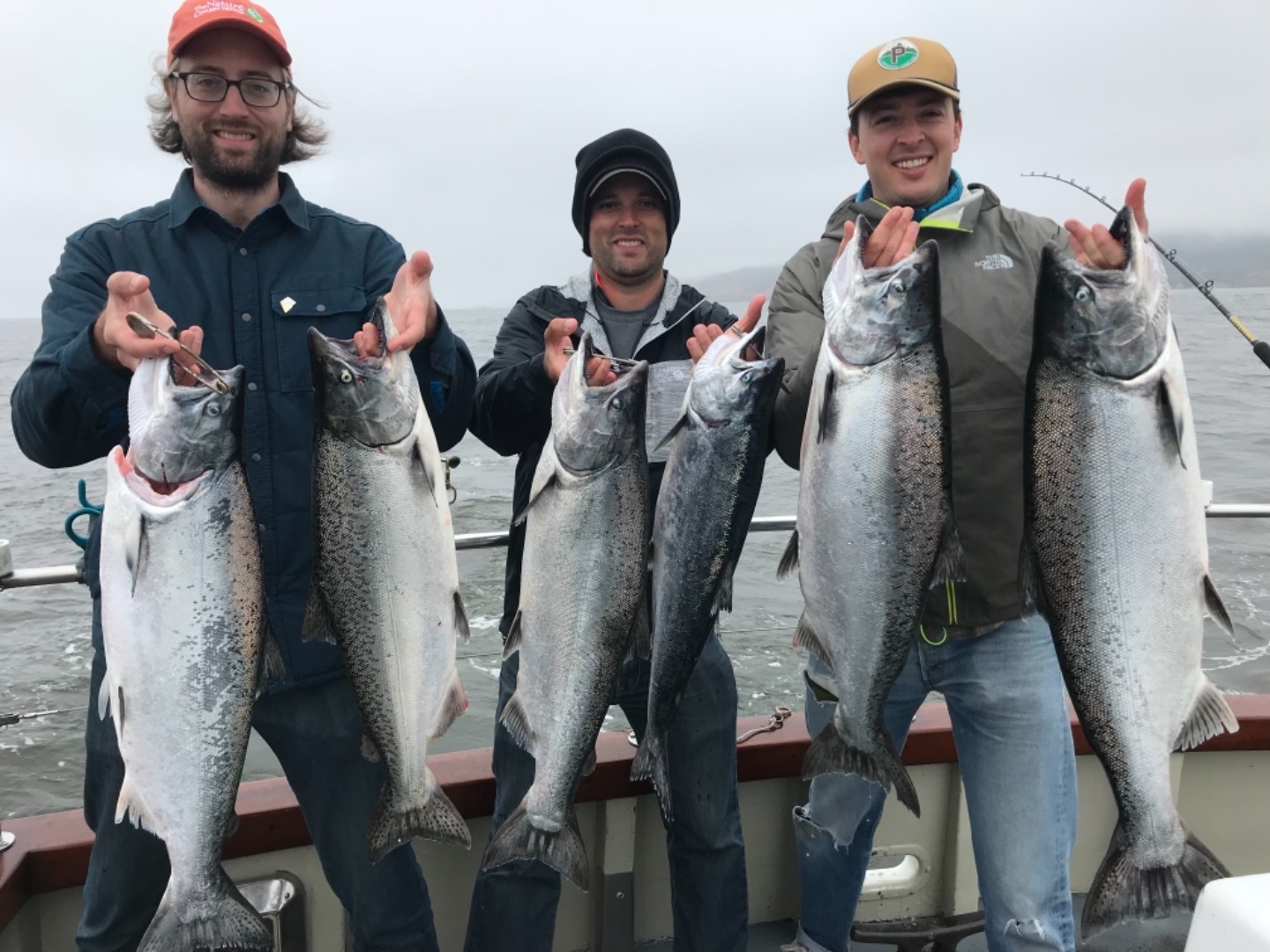 Solid salmon fishing for October!! 2 shy of limits!!