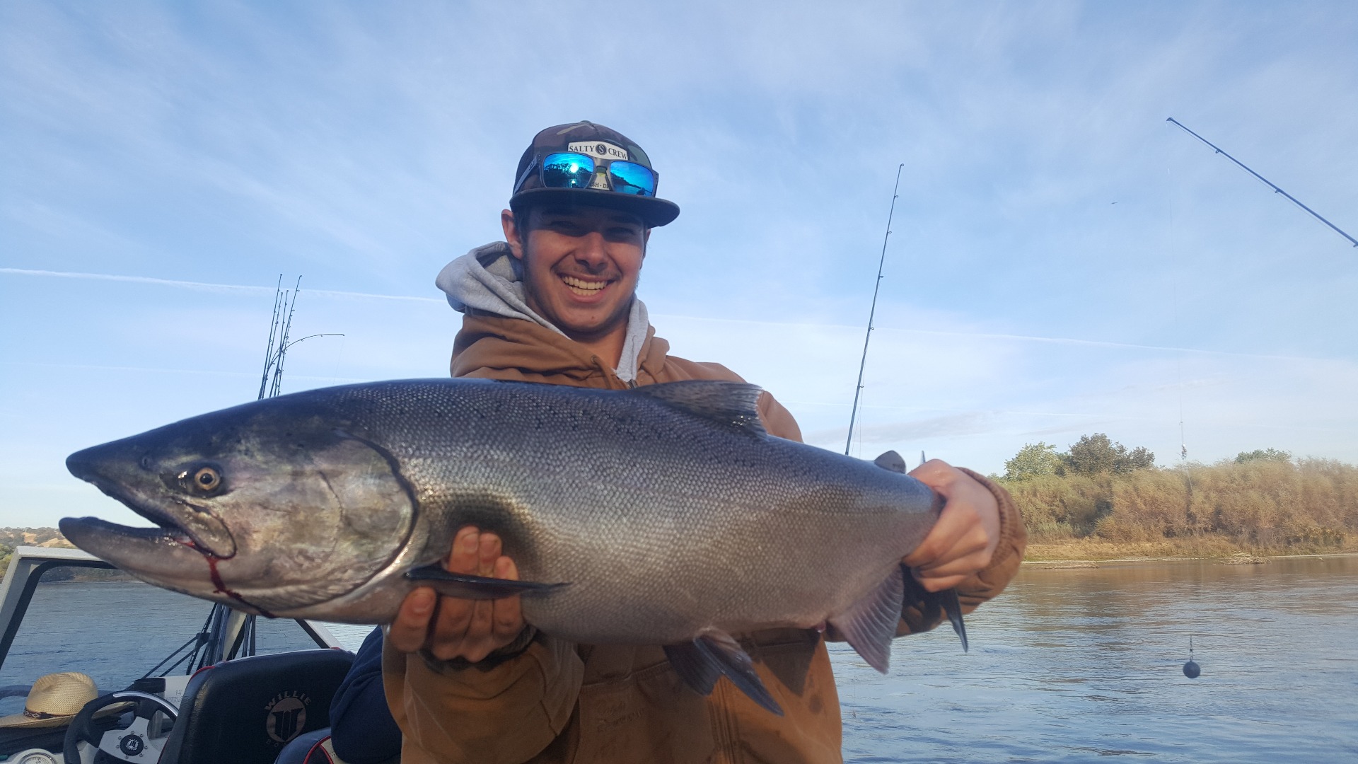 chrome  salmon but slowed up!