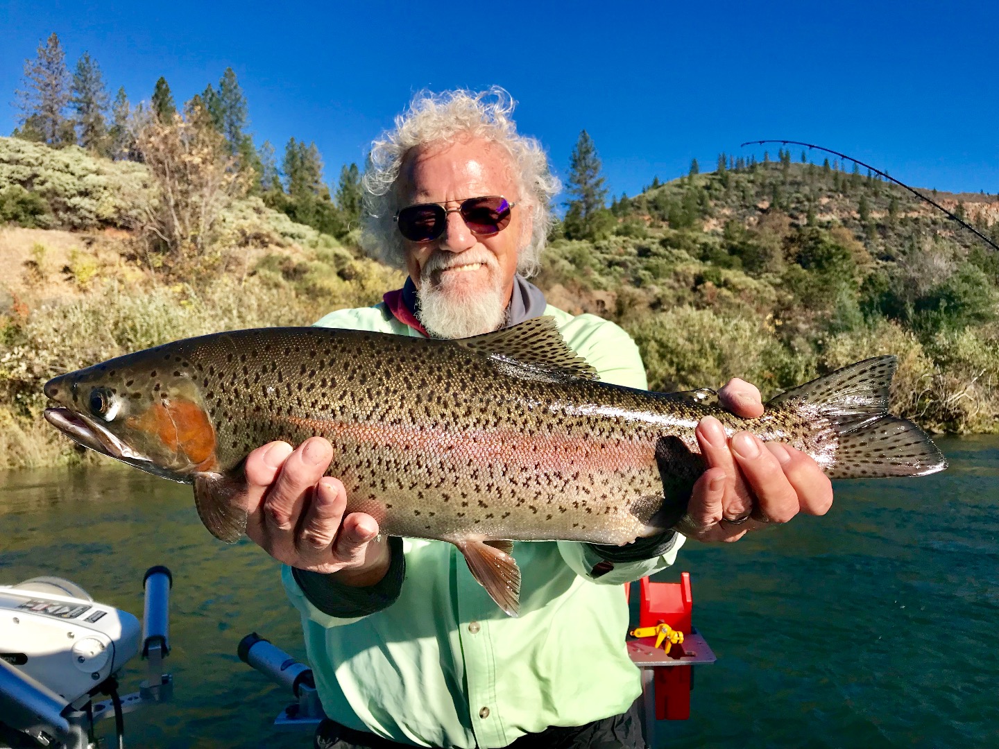 Windy day and a trout bite for jumbo's today!