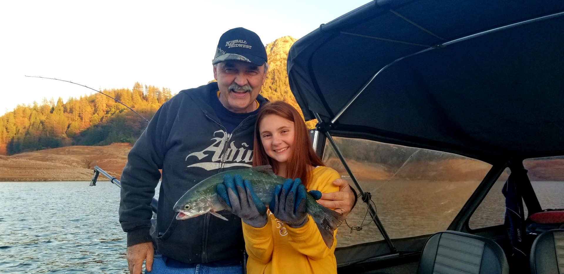 Grandpa Granddaughter Day on Shasta Lake 