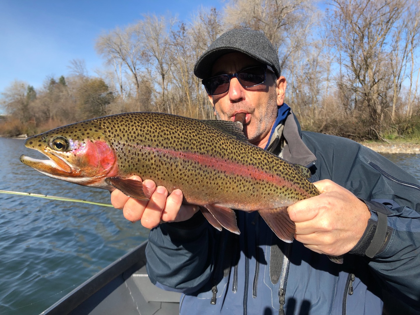 Sac River wild rainbow fishing!