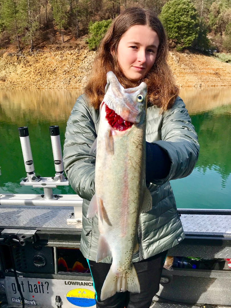 Still a rainbow show on Shasta this week.