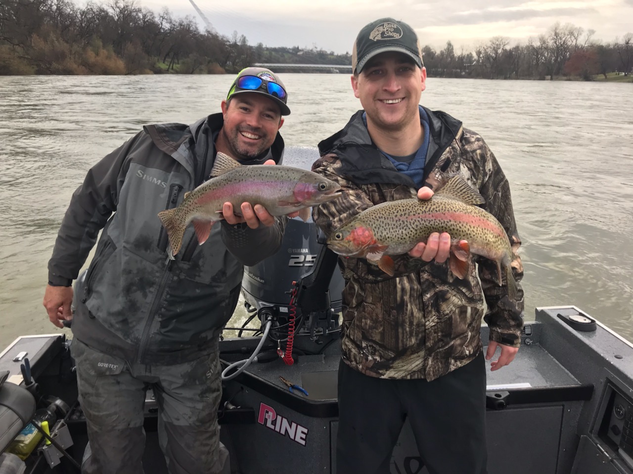 Lower Sac rainbow bite is on!