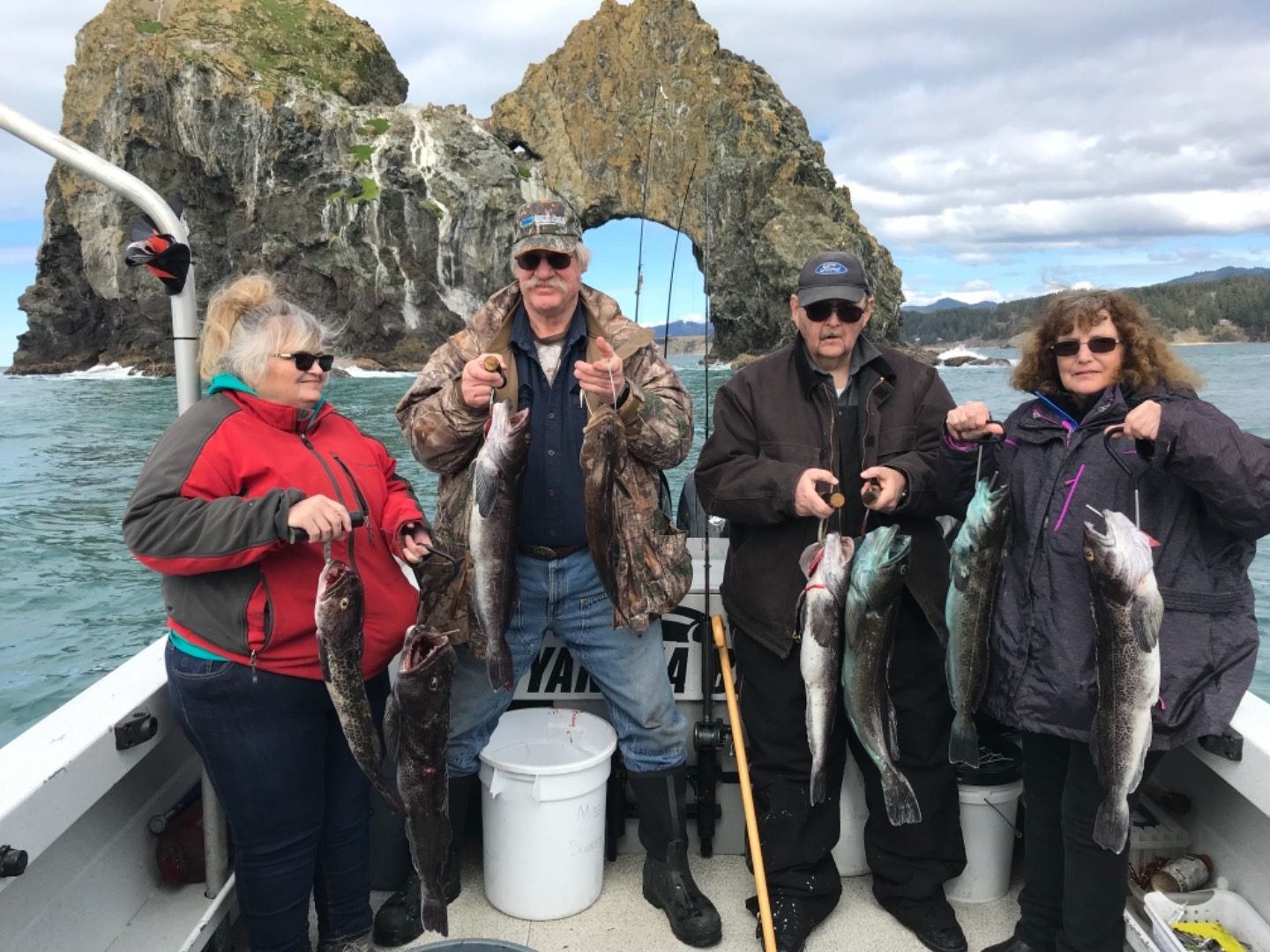 Lingcod wide open out of Brookings