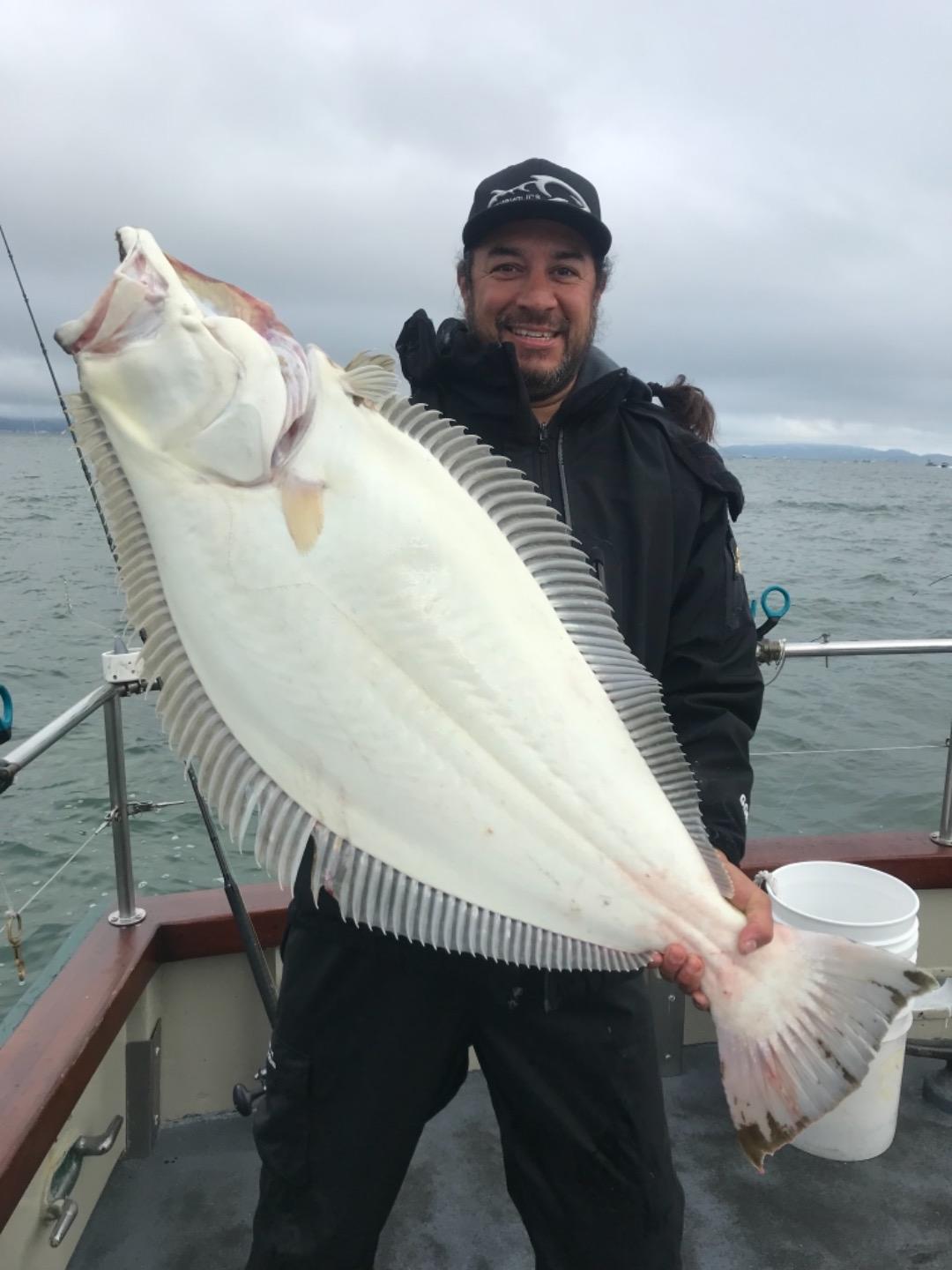 29 pound halibut along with LIMITS OF BASS!!