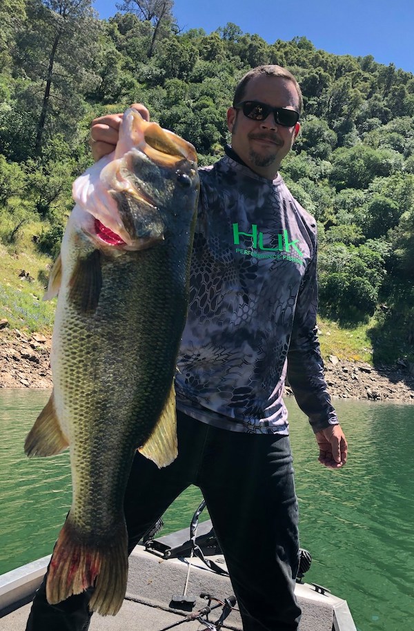 10.42 Lb. Bass at new Melones 