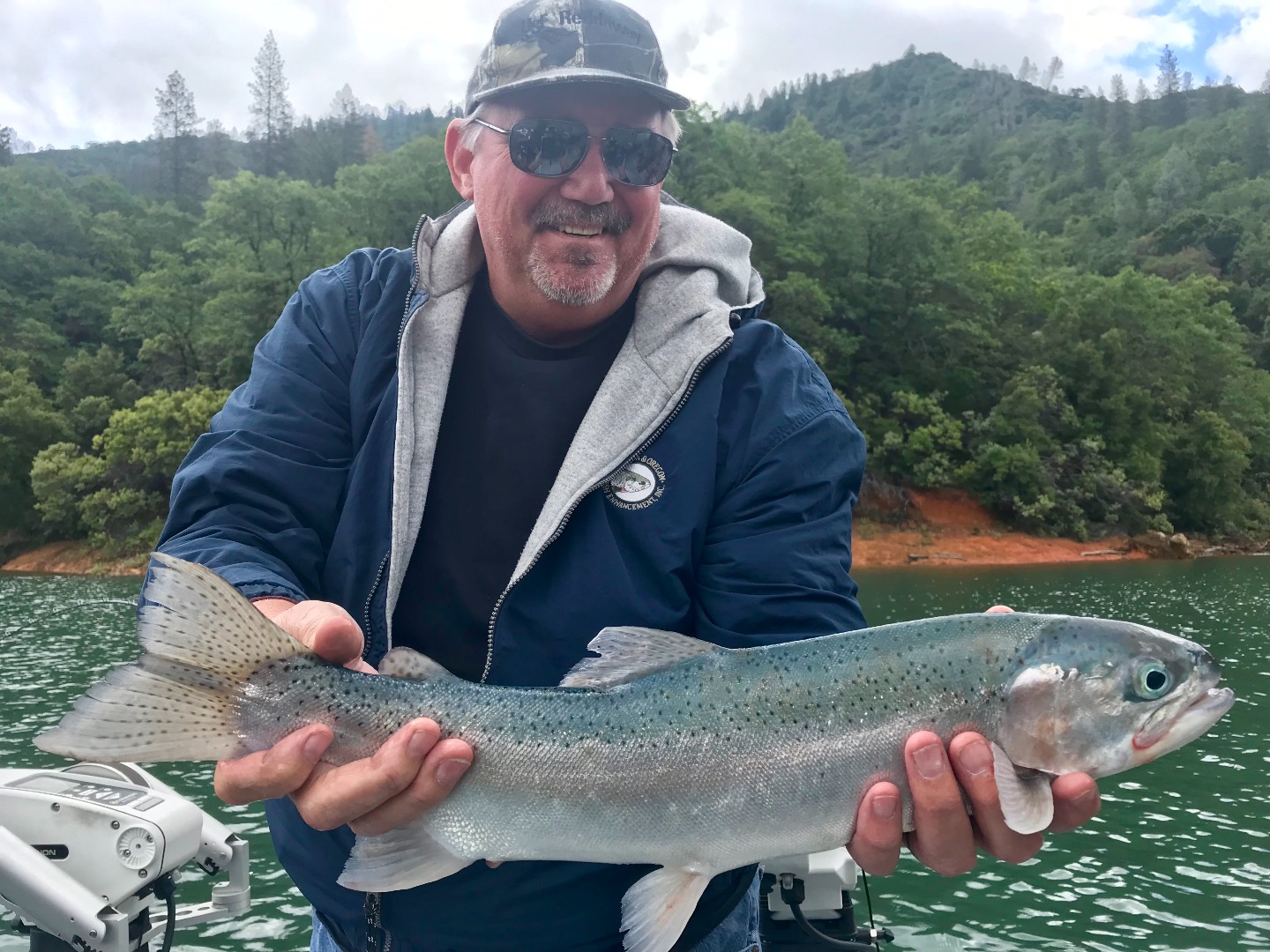 Shasta Lake trout hunker down!