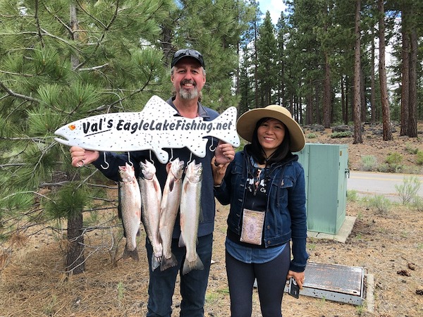 Rainbows Stringer at Eagle Lake