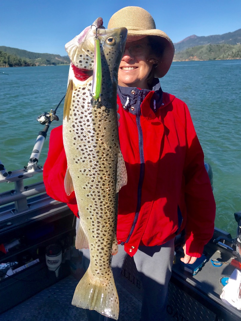 Big winds and big trout on Shasta!