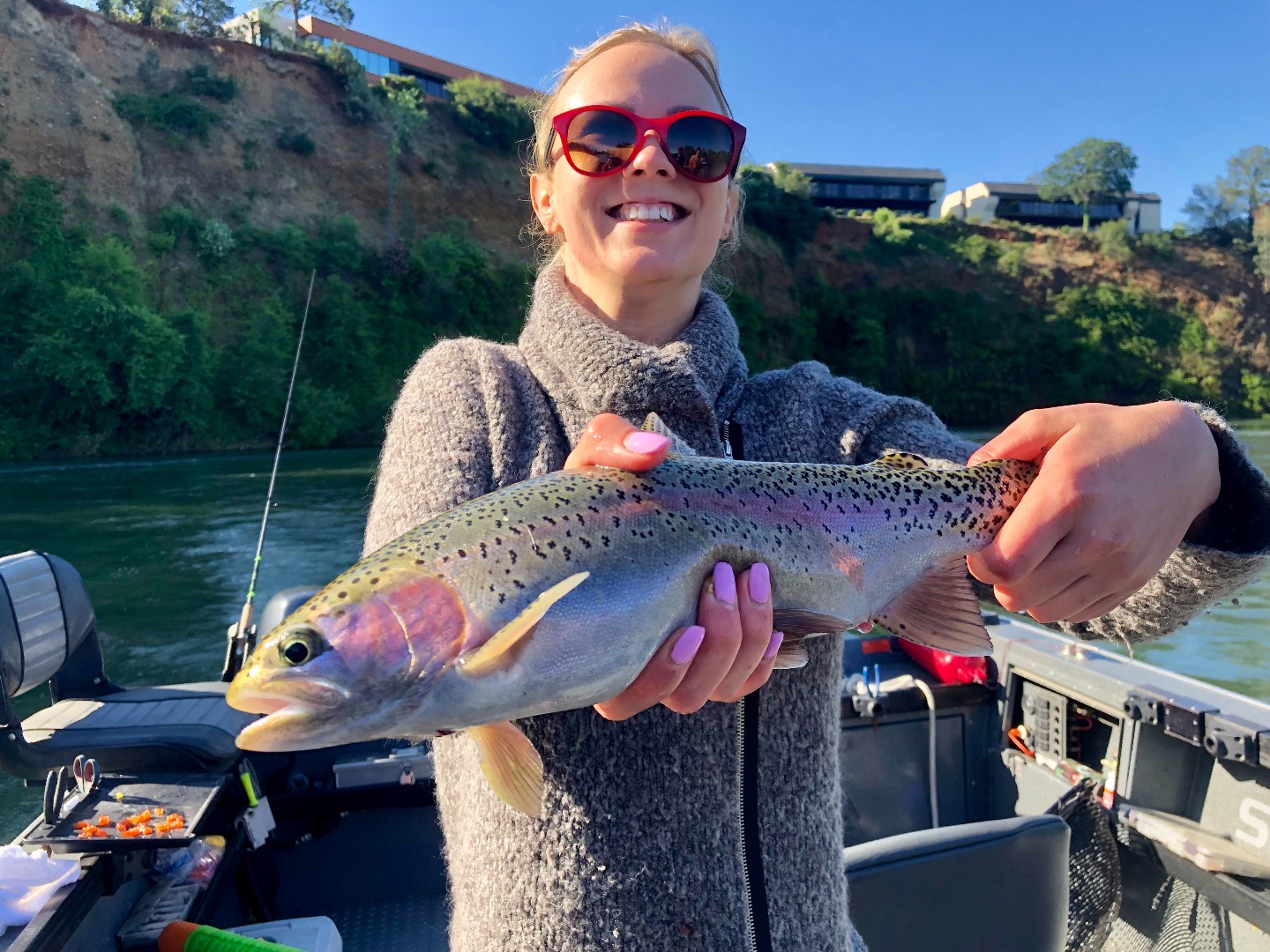 Redding rainbow trout fishing!