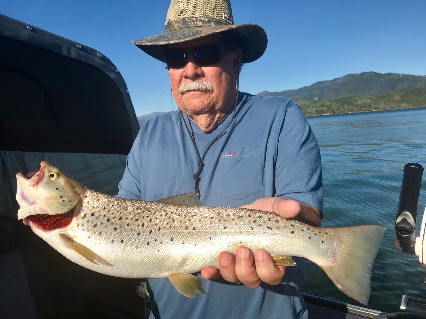 Shasta is overflowing and fishing is good!