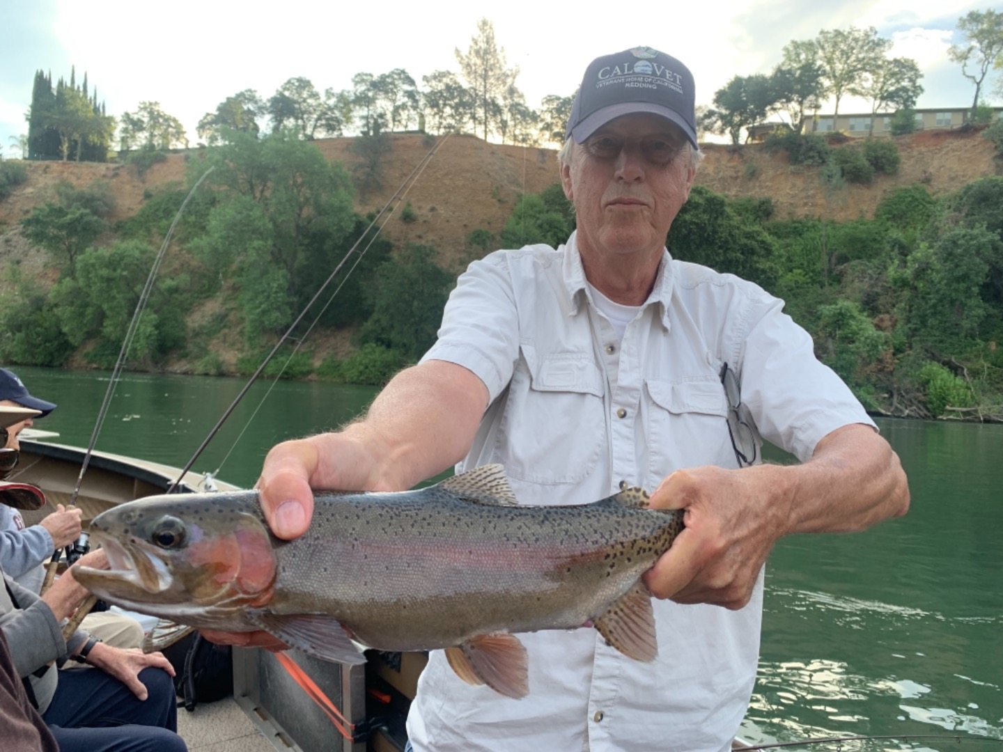 Redding veterans catch rainbows