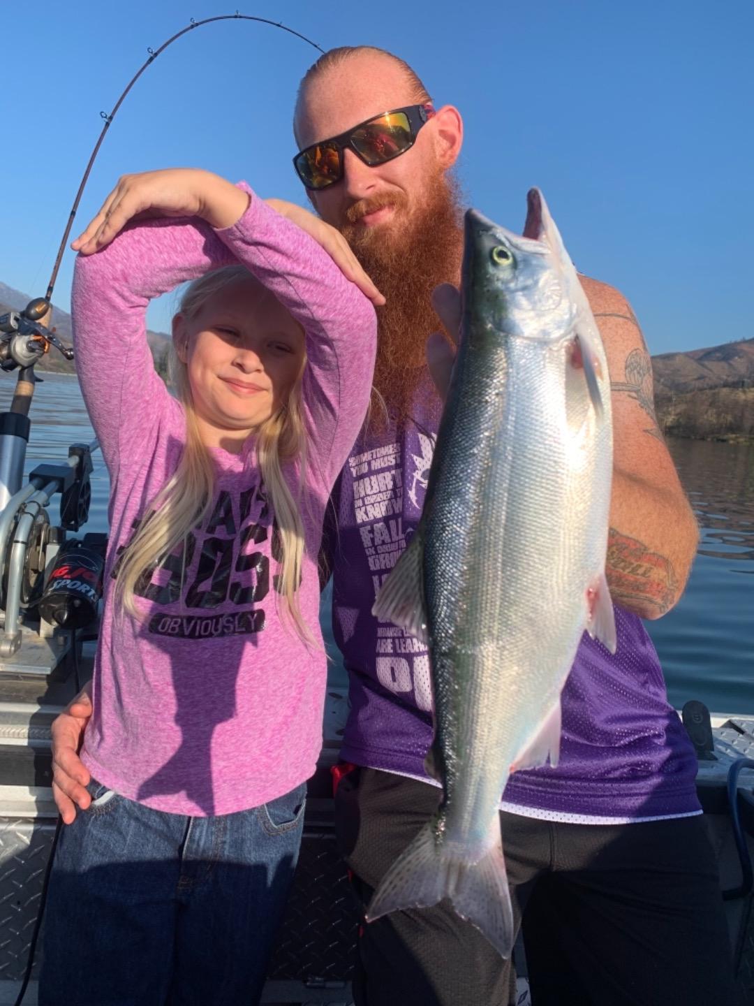 KOKANEE FISHING at Whiskeytown Lake  Easy 4 LIMITS during WHITECAPS 