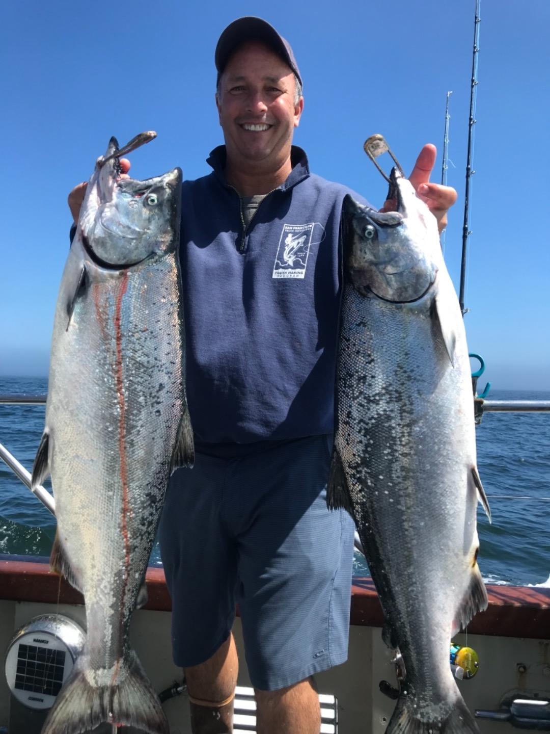 Another solid day of salmon fishing!