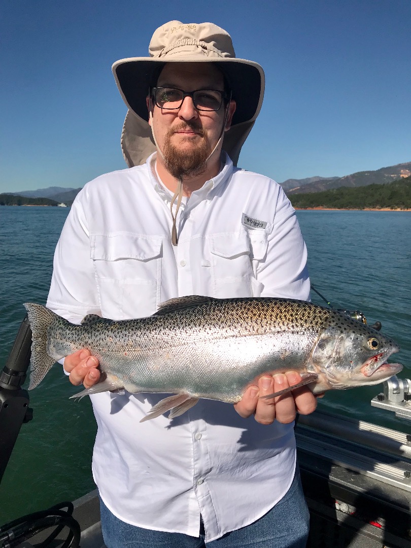 Shasta Lake trout bite getting deeper!