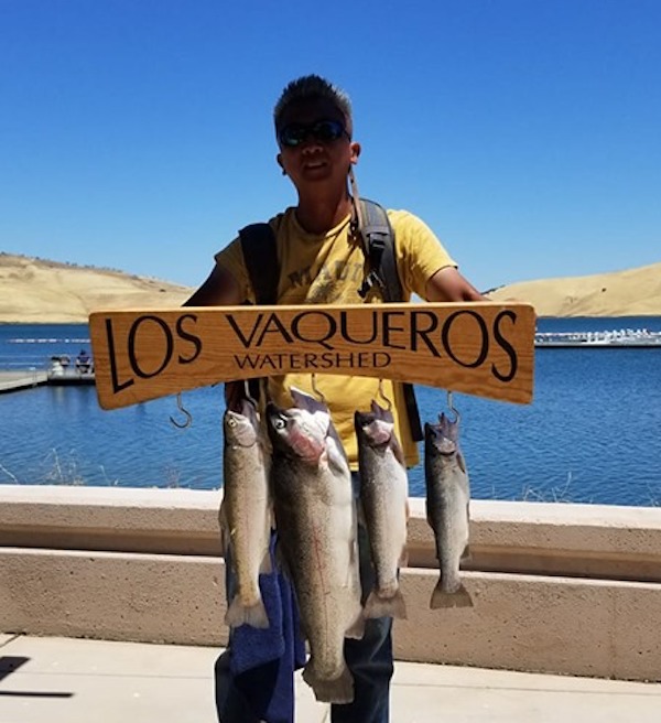 7.2 lb. Rainbow at Los Vaqueros