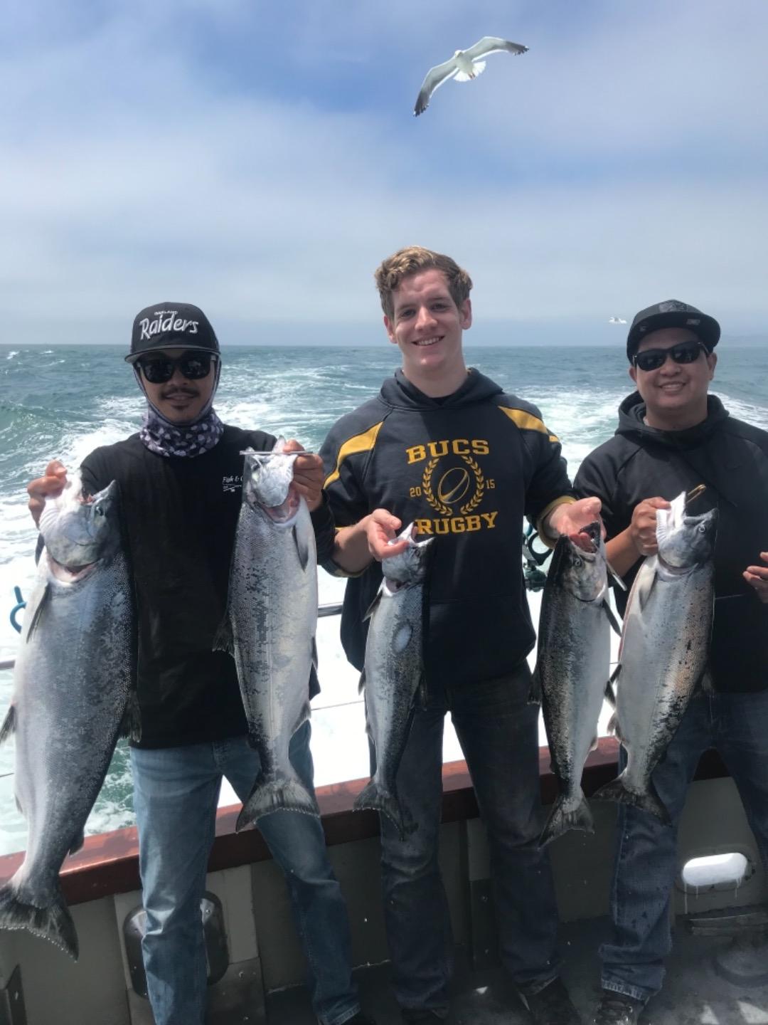 Flat calm weather made for a fun day of fishing. 