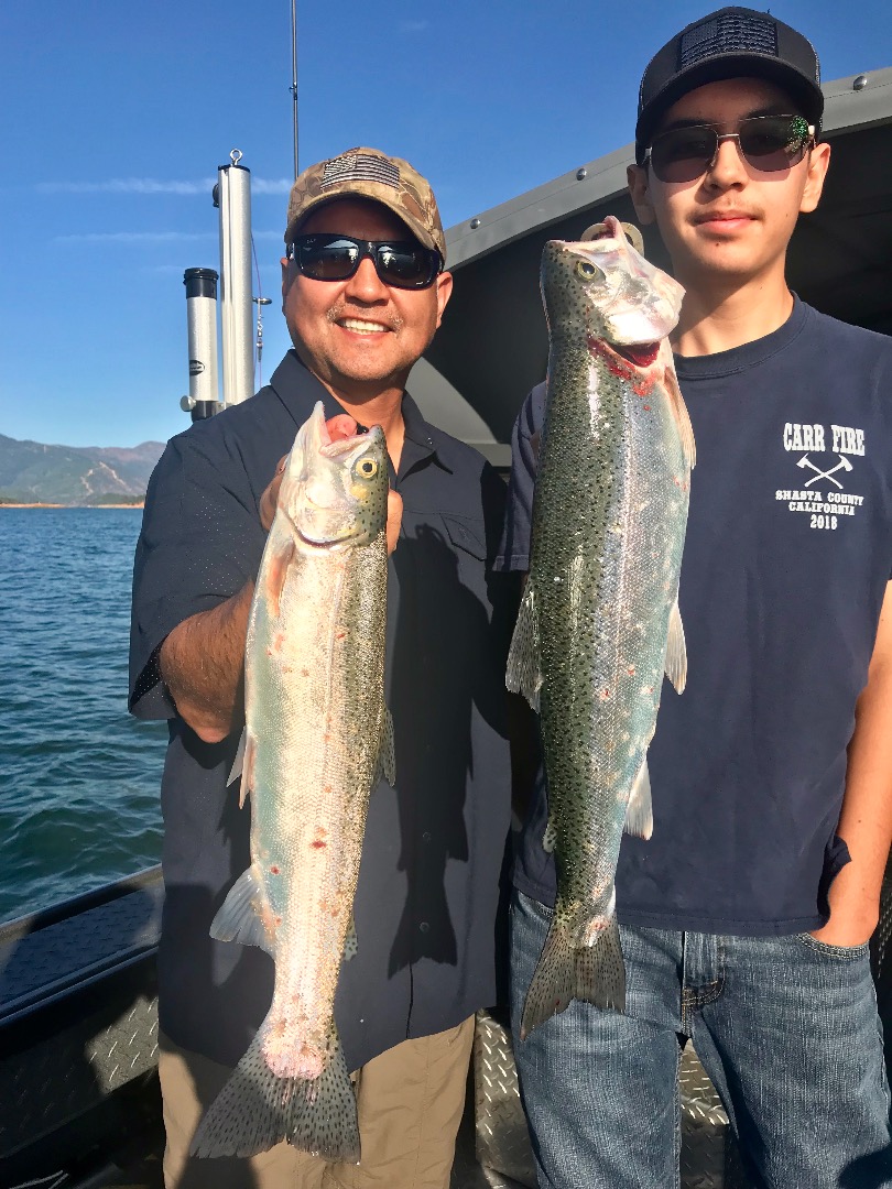 Shasta Lake rainbows!