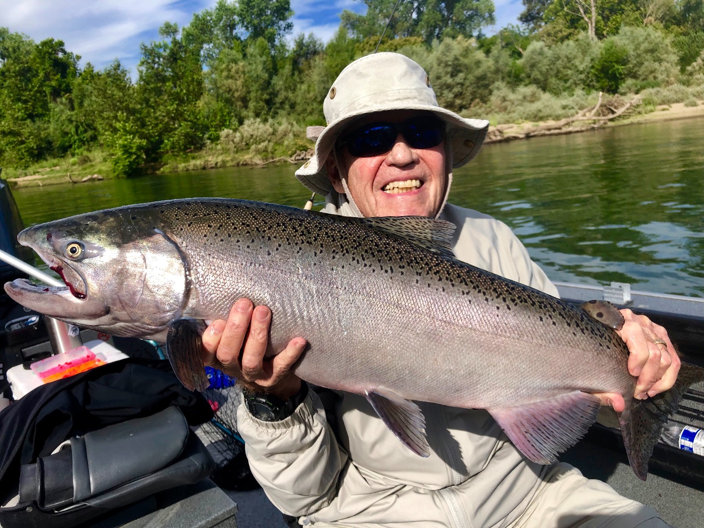 Sacramento River salmon fishing!