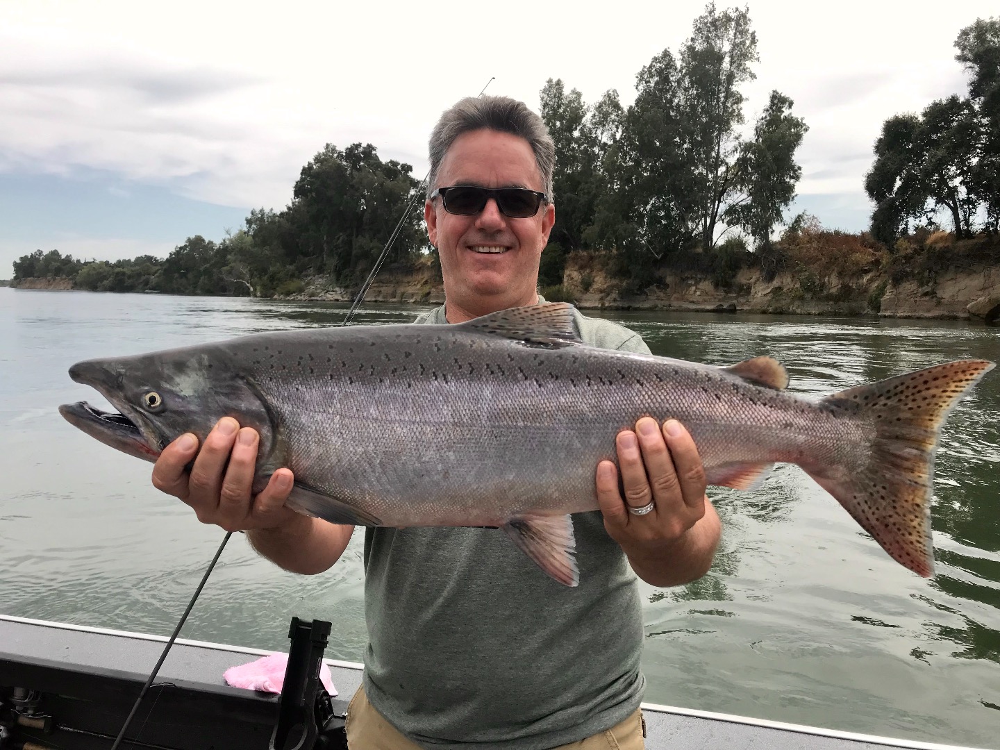 Slower day on the Sacramento River for King salmon.
