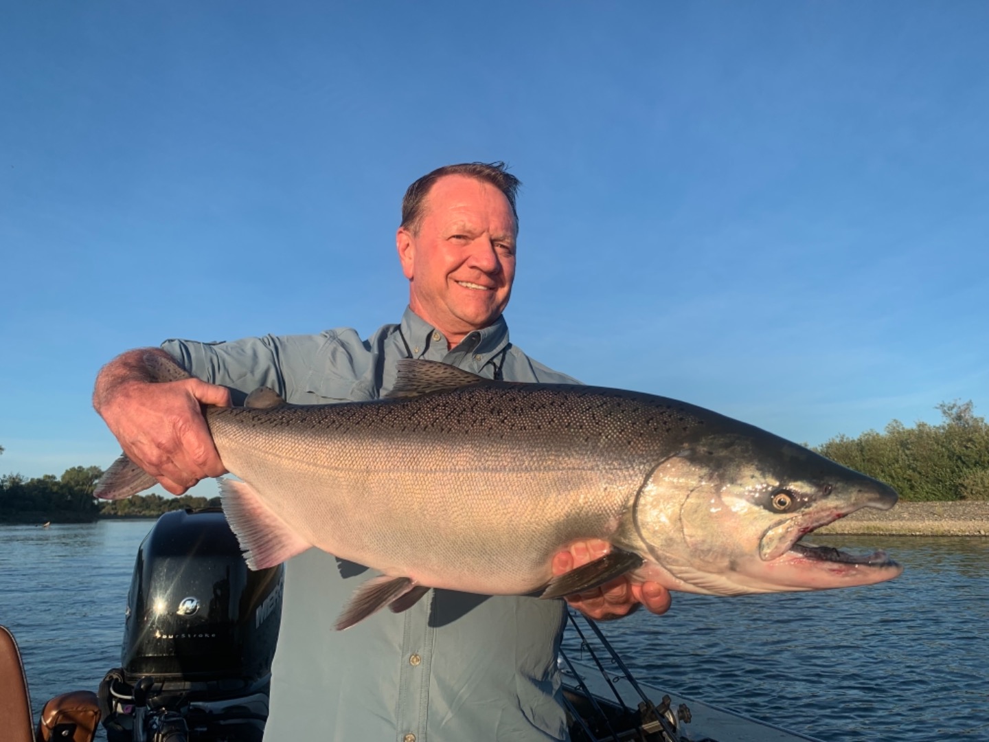 fishing planet trophy chinook salmon california using spoons