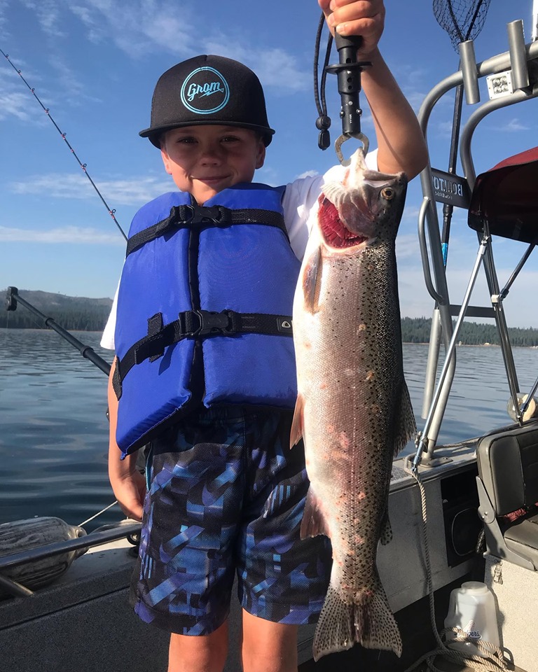 Kid Fishing on Lake Almanor
