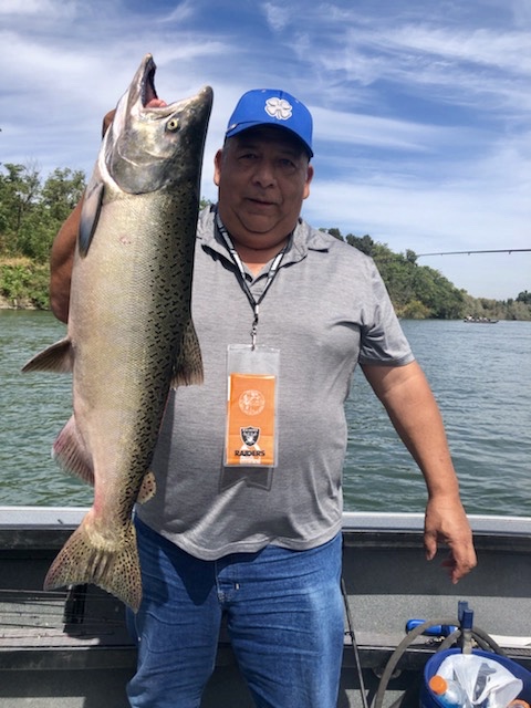 Tough bite, but lots of fish showing below Corning today.