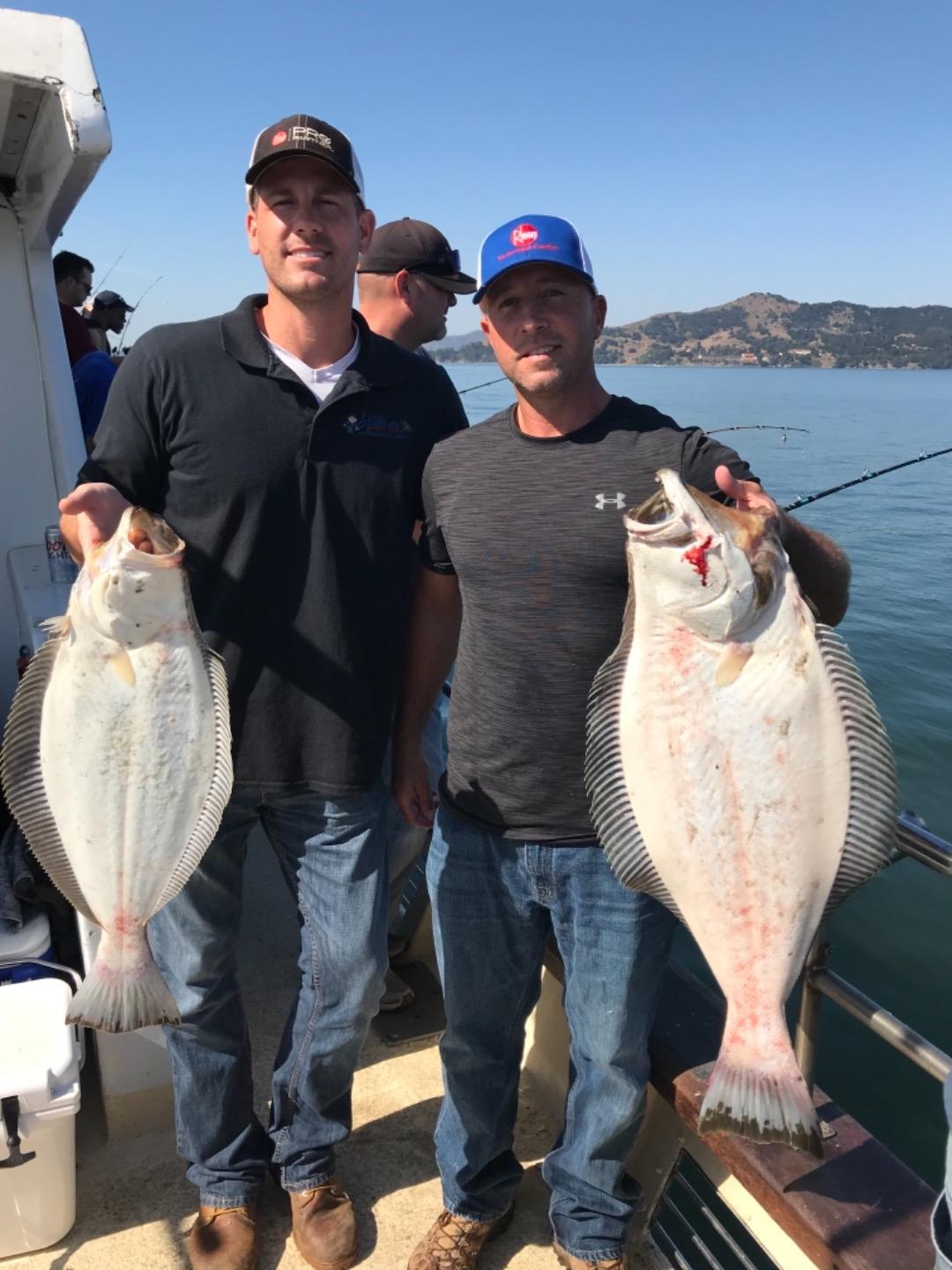 Great action in the bayHad a excellent day in the bay today. Fished a wide open striped bass bite in the morning and landed 32 halibut for o