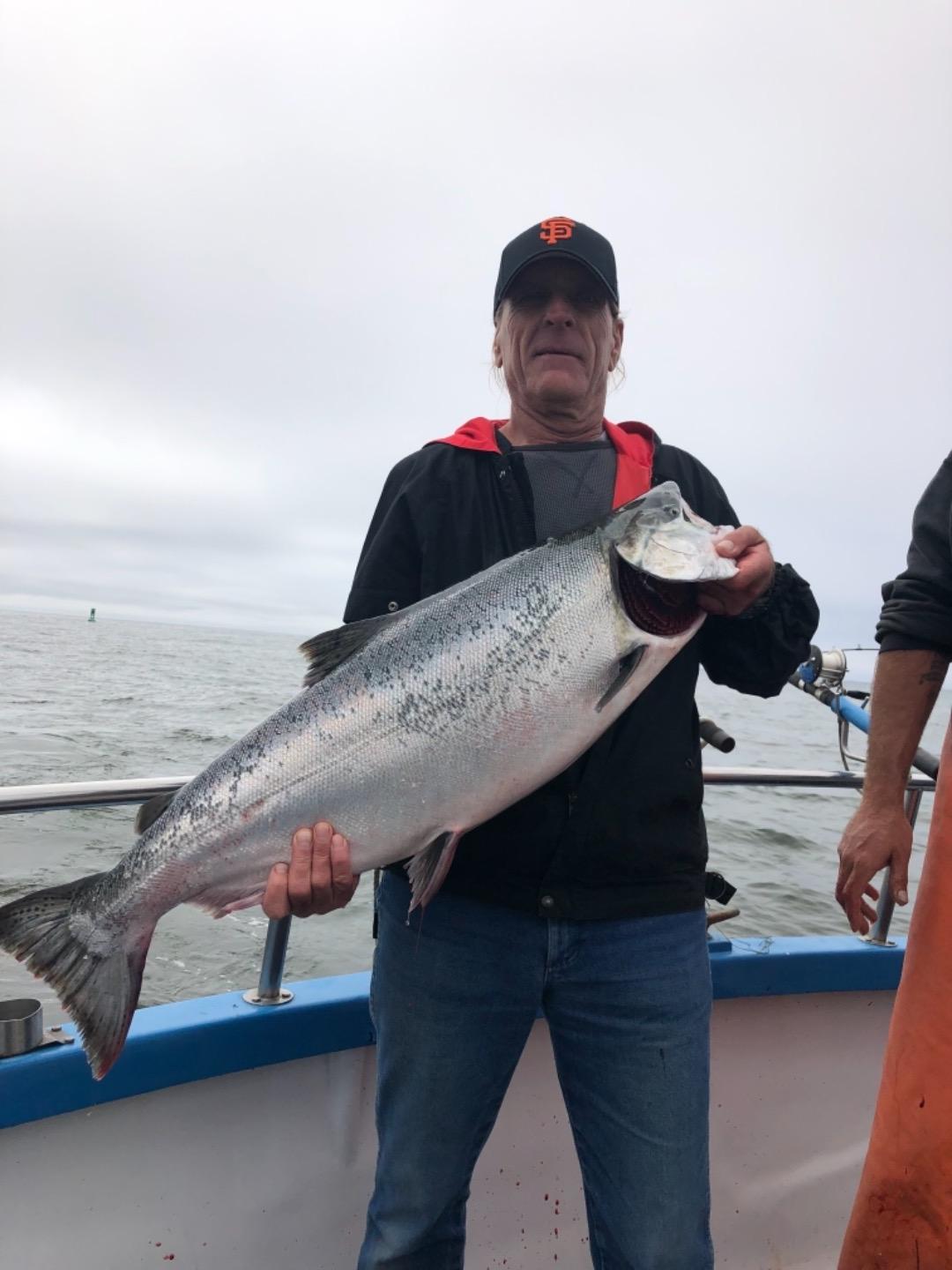 Big salmon at Half Moon Bay