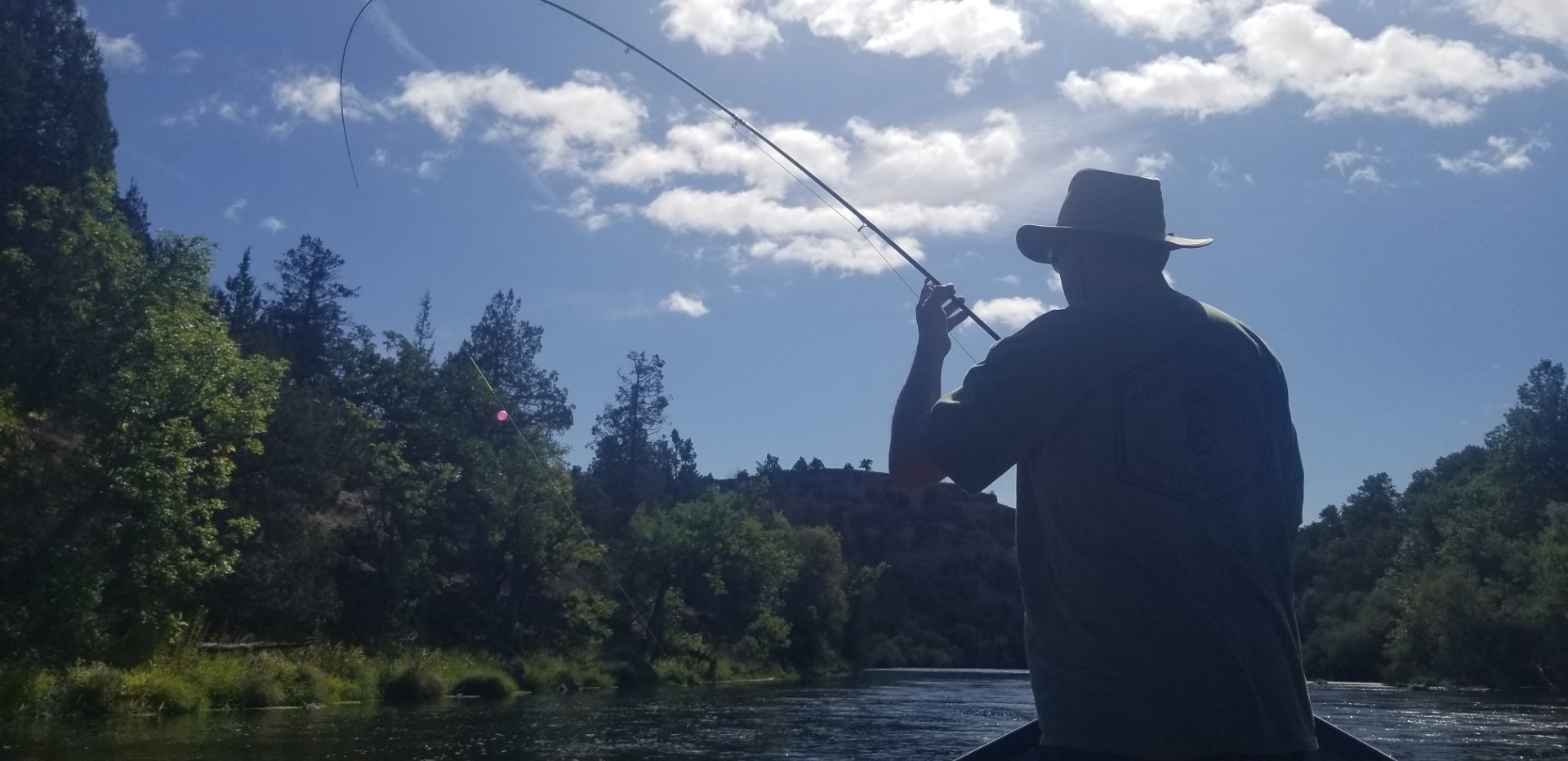 Klamath Steely Trout on fire, Salmon coming