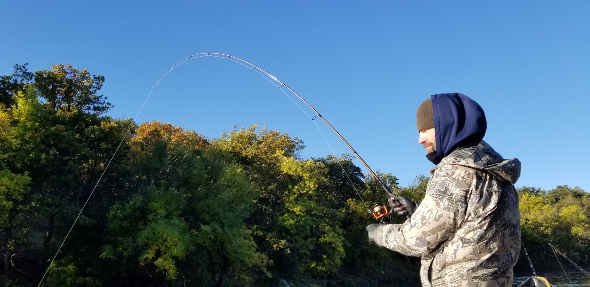 Blue Sky and a Bent Rod 