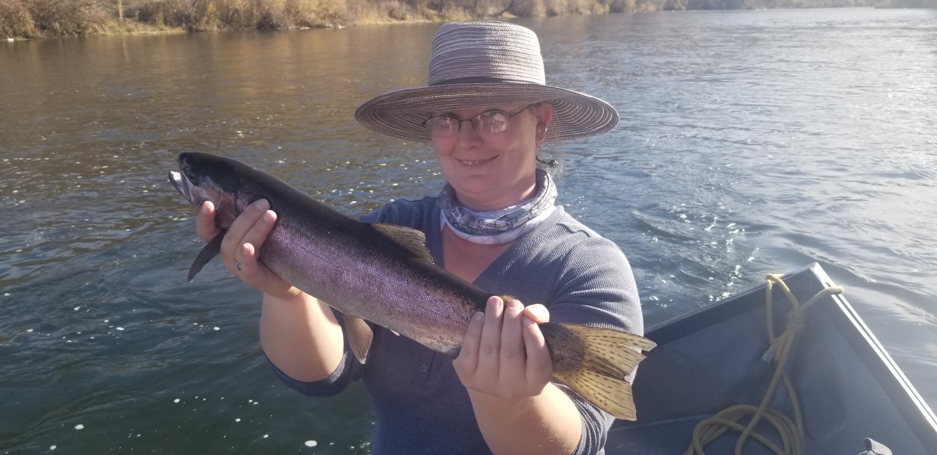 Birthday Steelhead and First time fishers